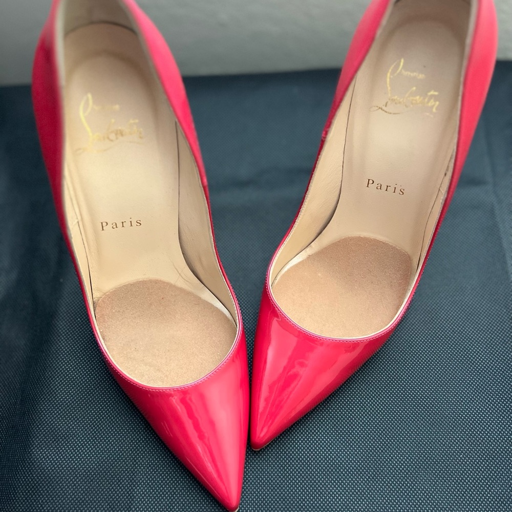 HOT PINK Christian Louboutin Patent Leather Stilletos